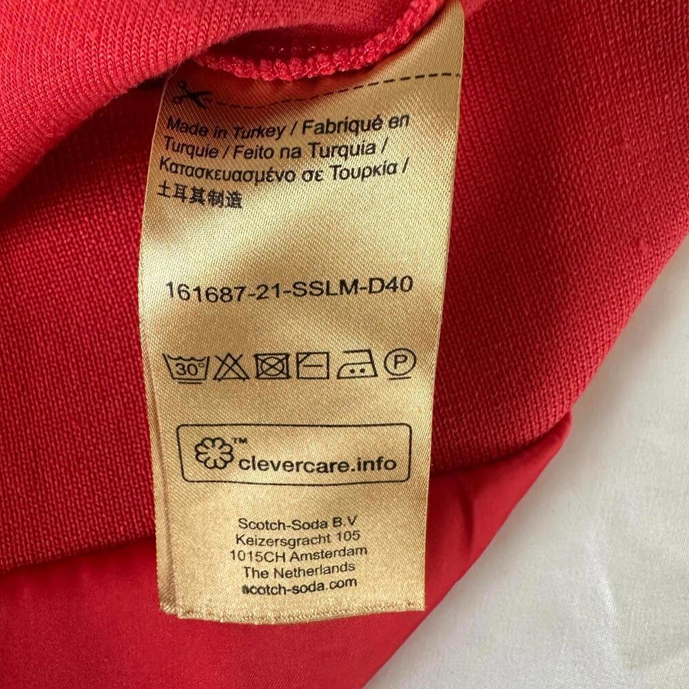 Scotch & Soda Maison Scotch Pink V-Neck Sweatshirt - Small EUC - Picture 8 of 9